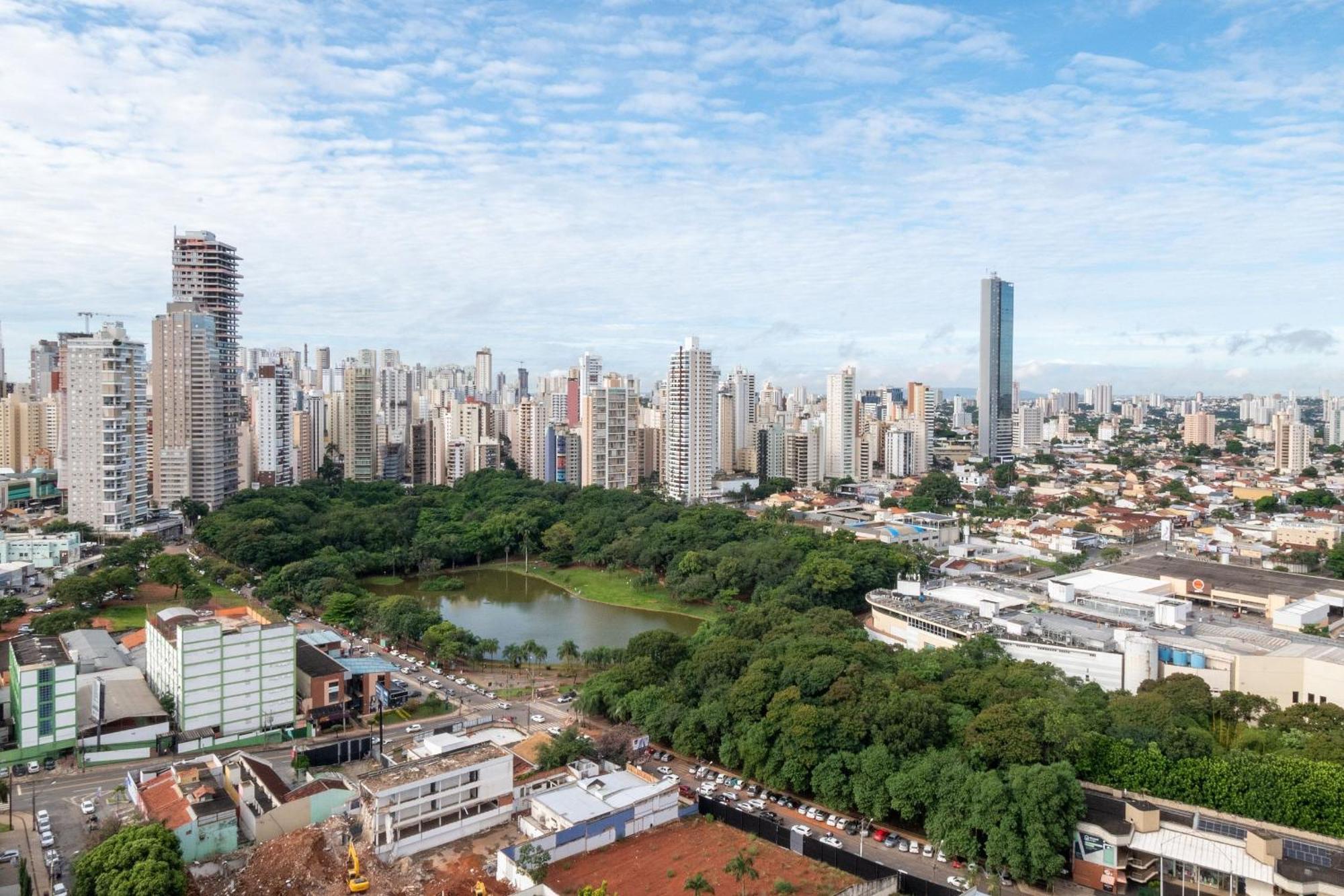 Flat No Ed Walk Bueno - Setor Bueno - Ao Lado Do Goiania Shopping - Wb2405- Andar Altoアパートメント エクステリア 写真